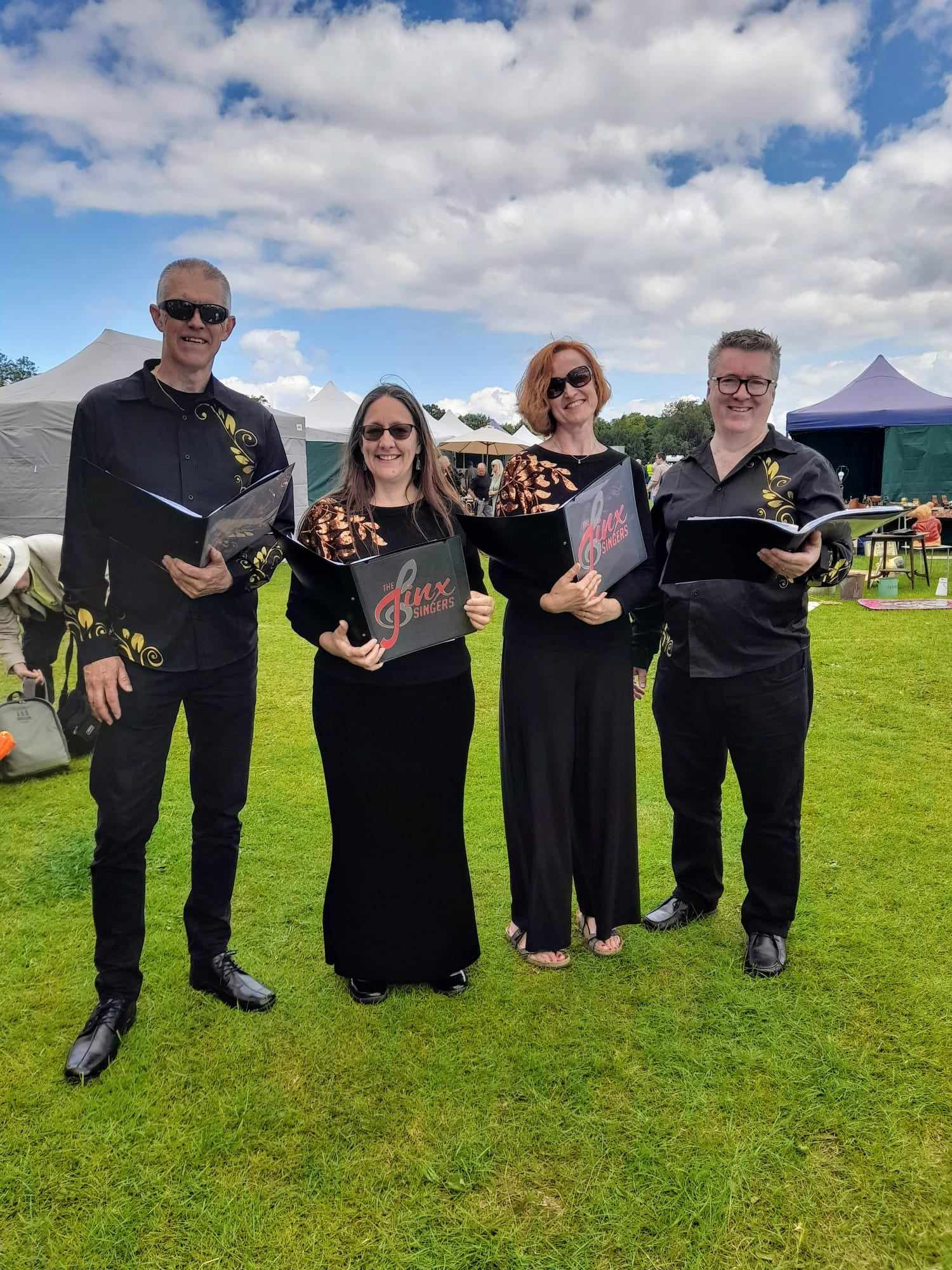 Jinx singing in Nasby Antiques Fair 22 June 2024