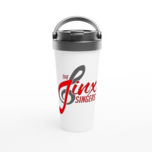 Jinx Singers White 15oz Stainless Steel Travel Mug
