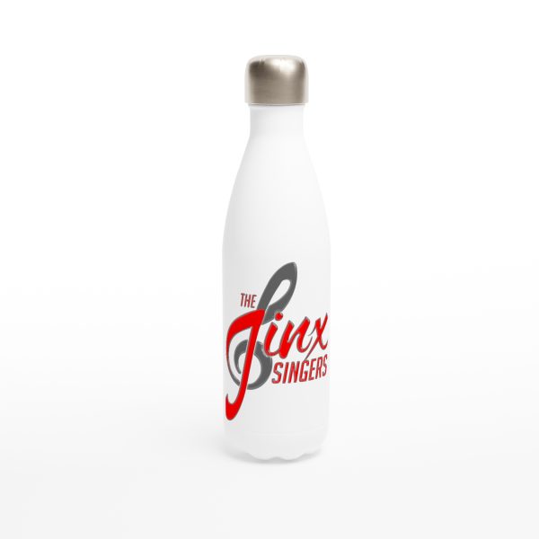 White 17oz Jinx Singers Stainless Steel Water Bottle